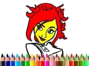 Girl Portrait Coloring Art Game