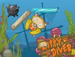 Kitty Diver Puzzle Game