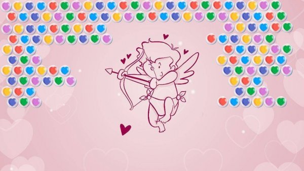 Bubble Shooter Valentine Puzzle